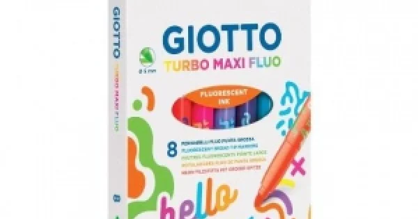 Φωτογραφία προϊόντος: THE LITTLIES ΜΑΡΚΑΔΟΡΟΙ GIOTTO TURBO MAXI NEON 8ΤΜΧ
