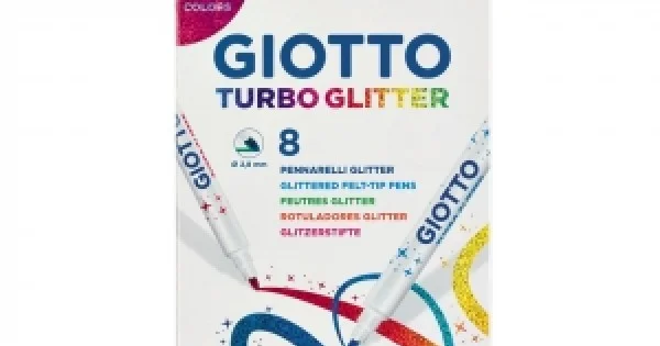 Φωτογραφία προϊόντος: ΜΑΡΚΑΔΟΡΟΙ GIOTTO TURBO GLITTER 8TEM.