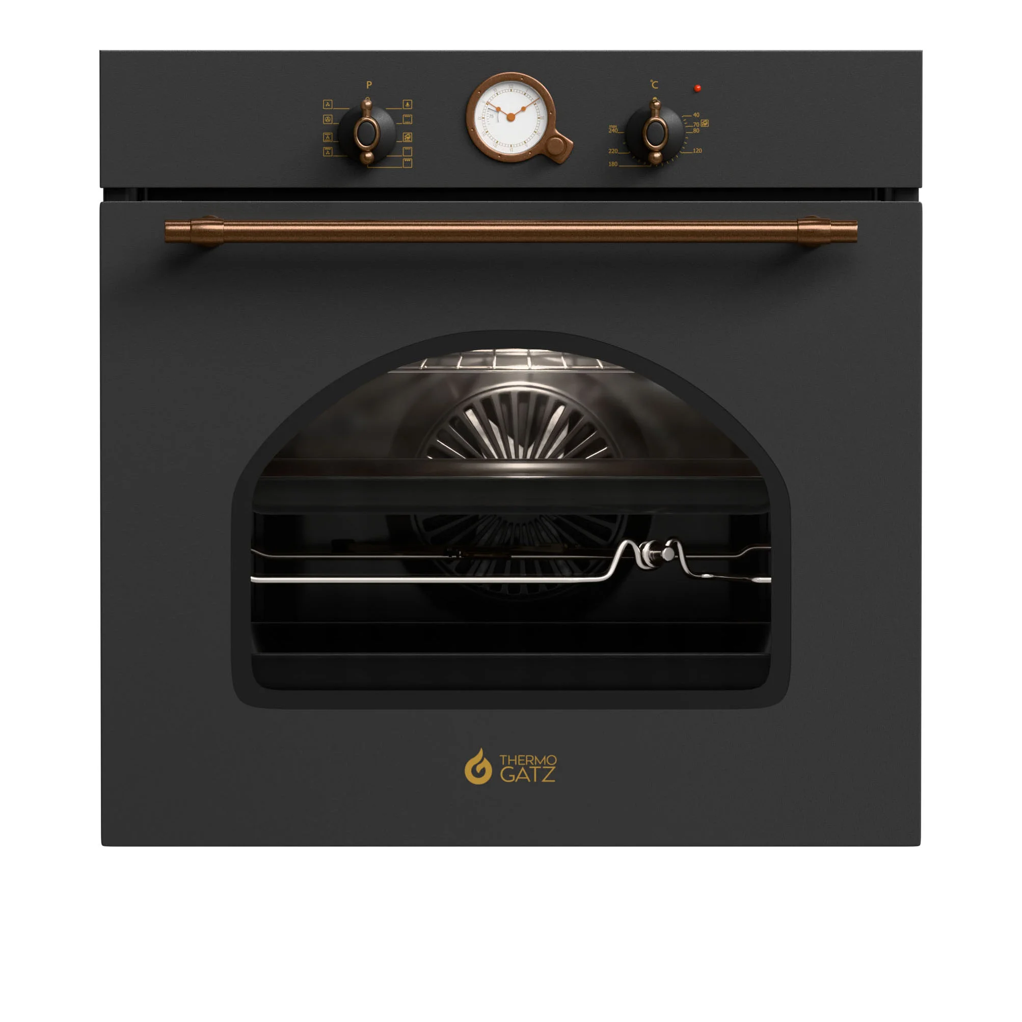Φωτογραφία προϊόντος: Thermogatz TGS 5580 XL RUSTIC ANTH Εντοιχιζόμενος Φούρνος Ηλεκτρικός 80Lt (04.405.210)