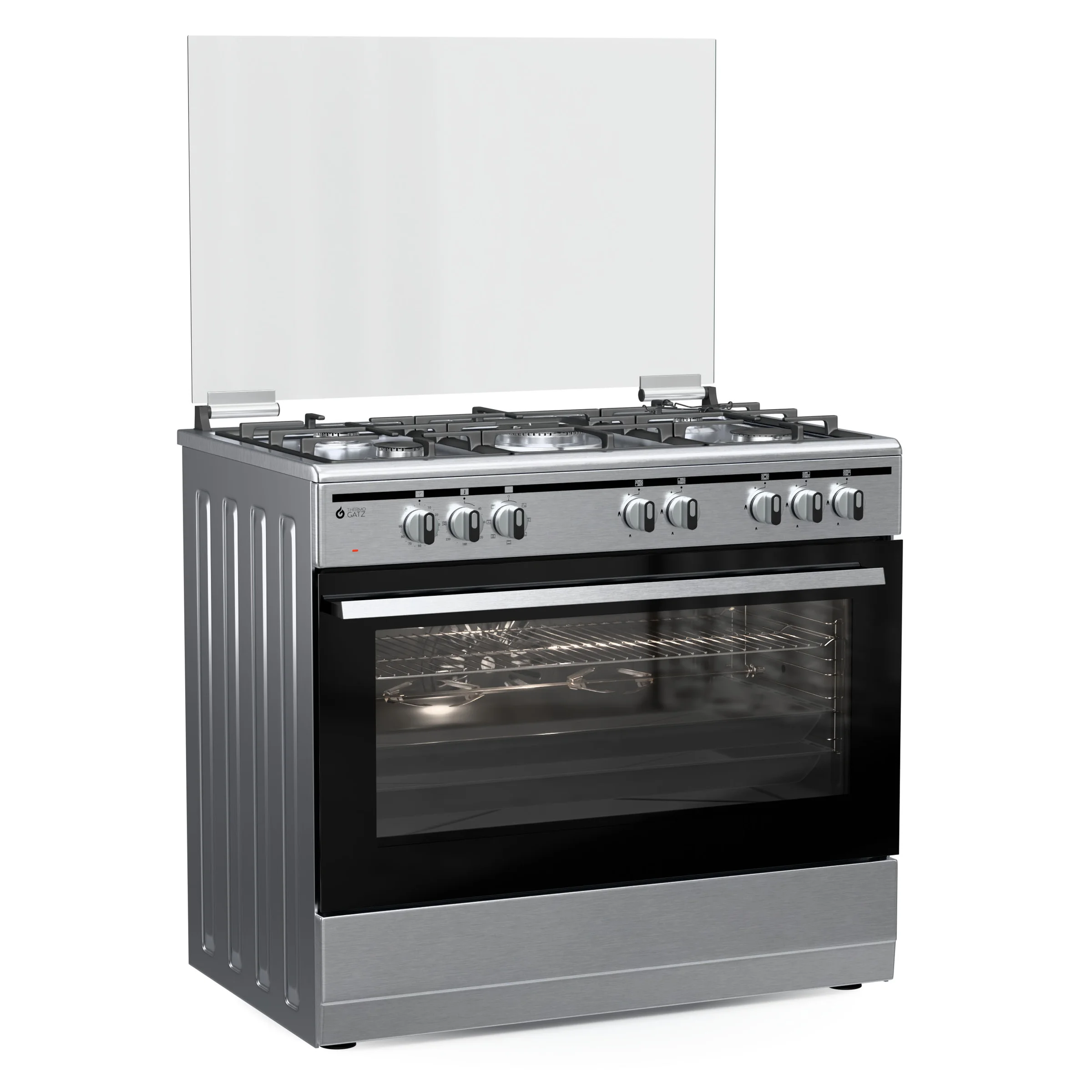 Φωτογραφία προϊόντος: Thermogatz TGS 7301 IX Turbo Κουζίνα μικτή με 5 εστίες αερίου και φούρνο ηλεκτρικό 90εκ. (04.401.095)