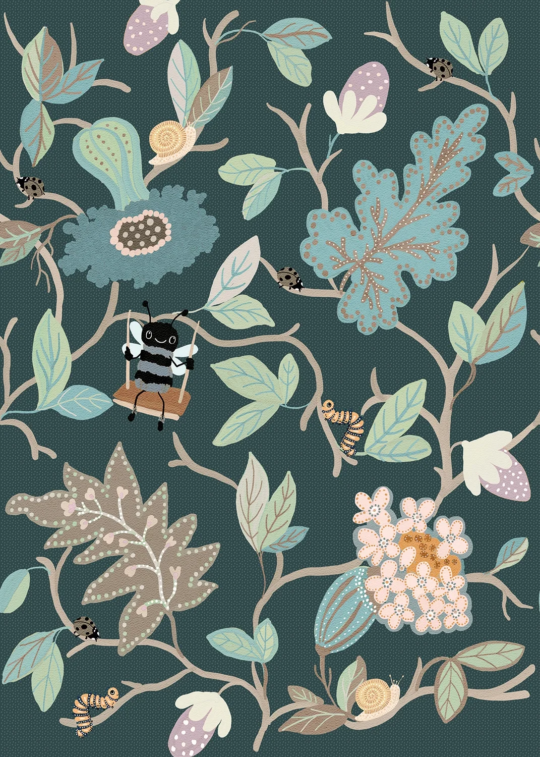 Φωτογραφία προϊόντος: SPITS WALLCOVERIGS Ταπετσαρία BEHANG EXPRESSE OLIVE & NOAH INK7827-BEH - Digital,Non Woven - 280Μx200Π