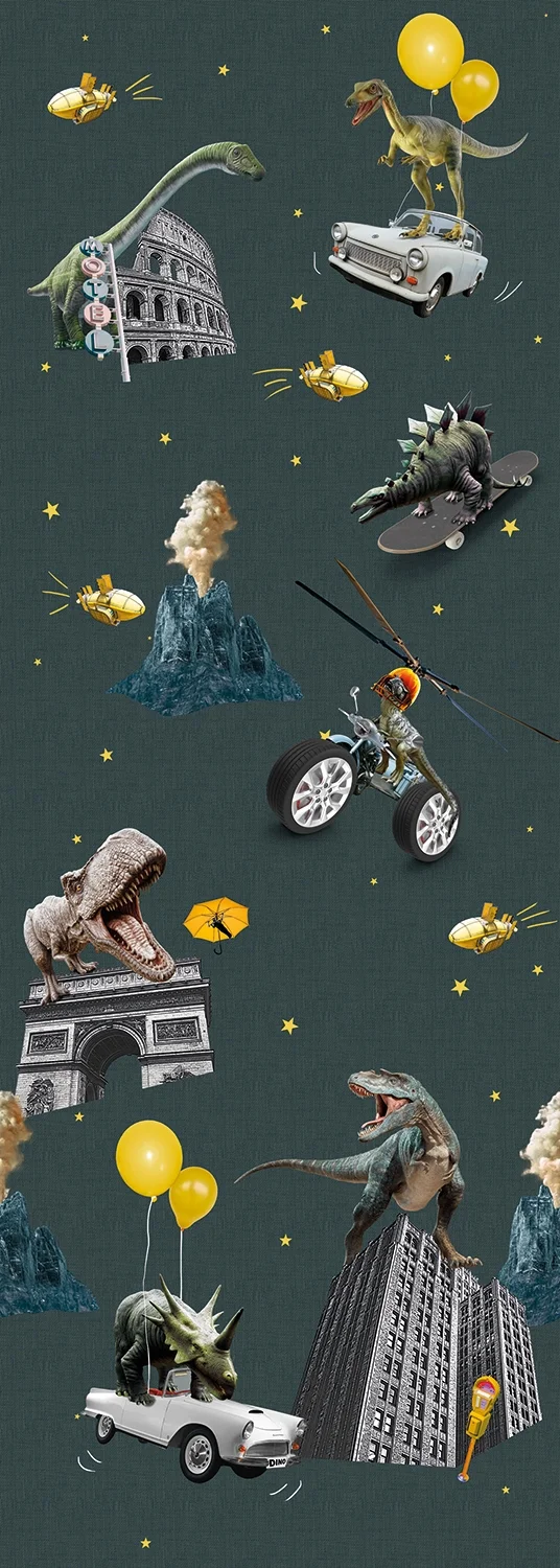 Φωτογραφία προϊόντος: SPITS WALLCOVERIGS Ταπετσαρία BEHANG EXPRESSE OLIVE & NOAH INK7826-BEH - Digital,Non Woven - 280Μx100Π