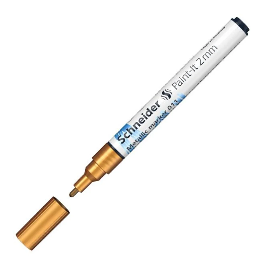 Φωτογραφία προϊόντος: Schneider Μαρκαδόροι Paint-it Metallic 011 (2mm) Gold