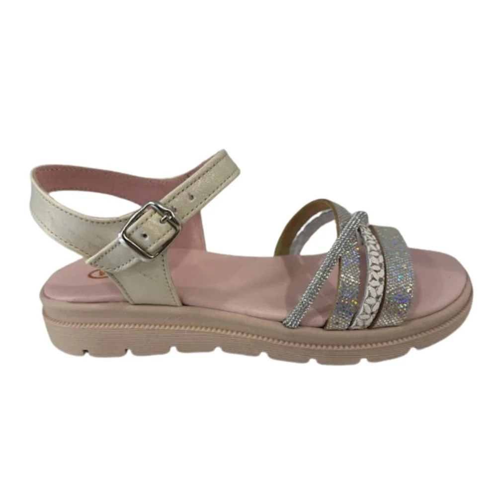 Φωτογραφία προϊόντος: Aby Shoes Παιδικό δερμάτινο πέδιλο ABY 548 ΛΕΥΚΟ