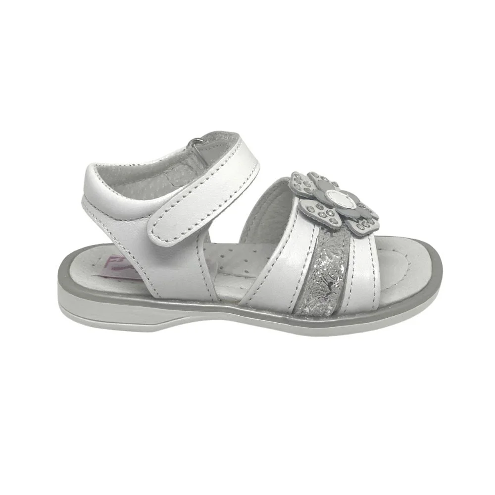 Φωτογραφία προϊόντος: Aby Shoes Παιδικό δερμάτινο πέδιλο ABY 123 Λευκό
