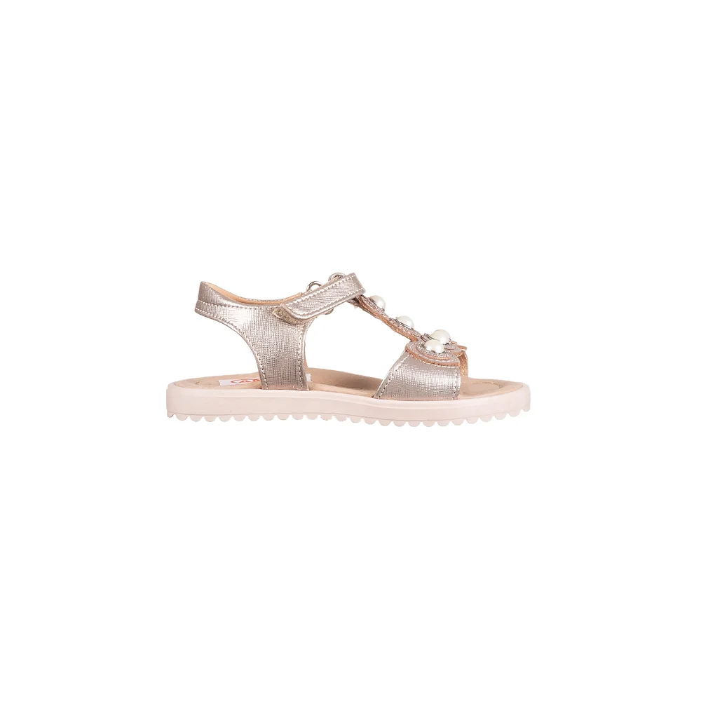 Φωτογραφία προϊόντος: Aby Shoes Παιδικό δερμάτινο πέδιλο ABY 954 χρυσό