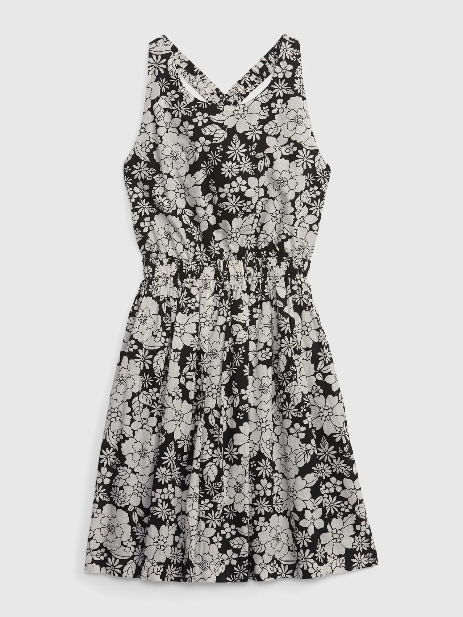 Φωτογραφία προϊόντος: GAP Multi Παιδικό Criss-Cross Cutout Φόρεμα black white floral