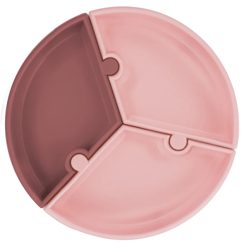 Φωτογραφία προϊόντος: Πιάτο MinikOiOi Puzzle Pinky Pink/Velvet Rose