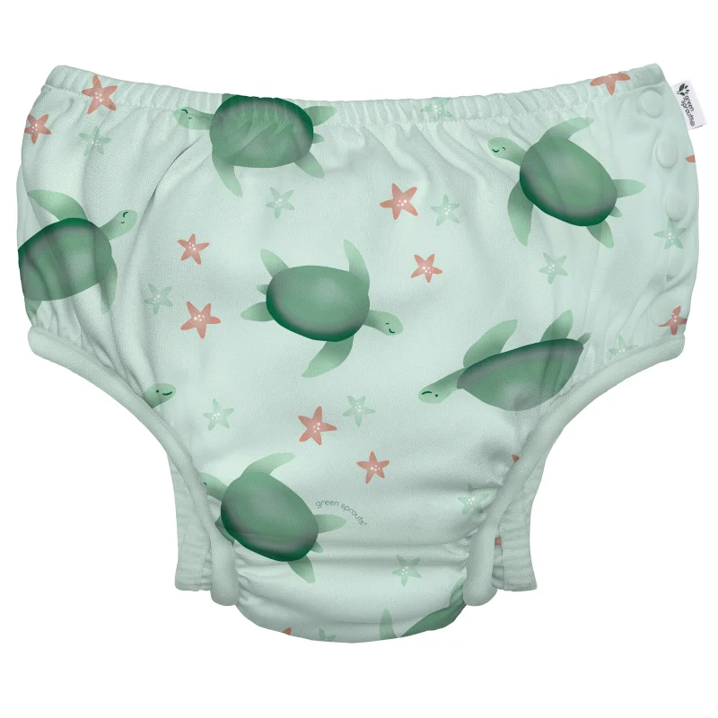 Φωτογραφία προϊόντος: Μαγιό πάνα Green Sprouts Light Sage Turtle