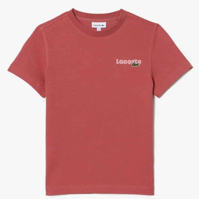 Φωτογραφία προϊόντος: T-shirt Lacoste παιδικό με λογότυπο Pop Font Back
