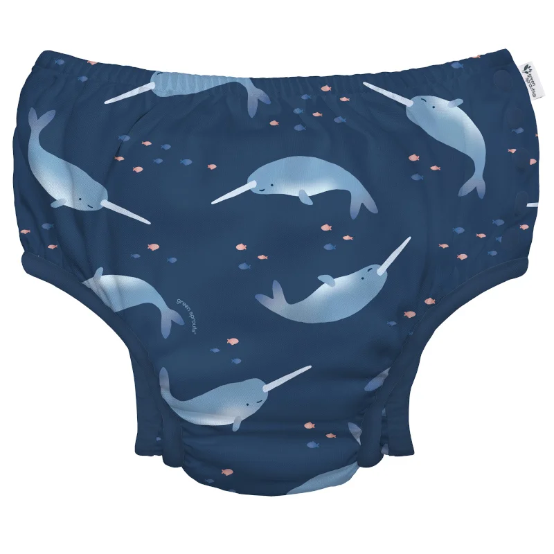 Φωτογραφία προϊόντος: Μαγιό πάνα Green Sprouts Navy Narwhal