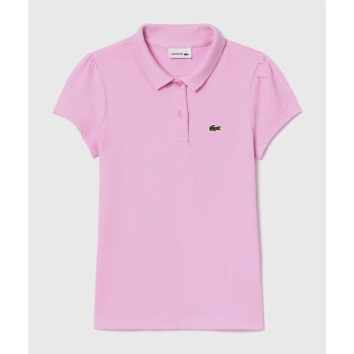 Φωτογραφία προϊόντος: Μπλουζάκι Polo Lacoste παιδικό Pink Wave Collar