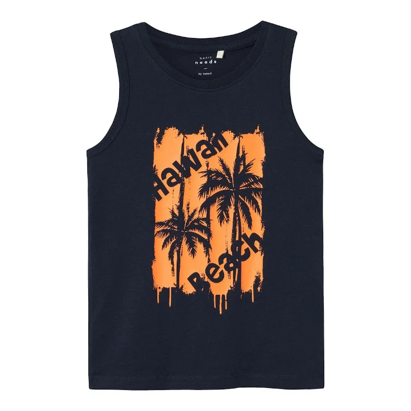 Φωτογραφία προϊόντος: Μπλούζα παιδική Name It Sleeveless Hawai Beach Navy Blue