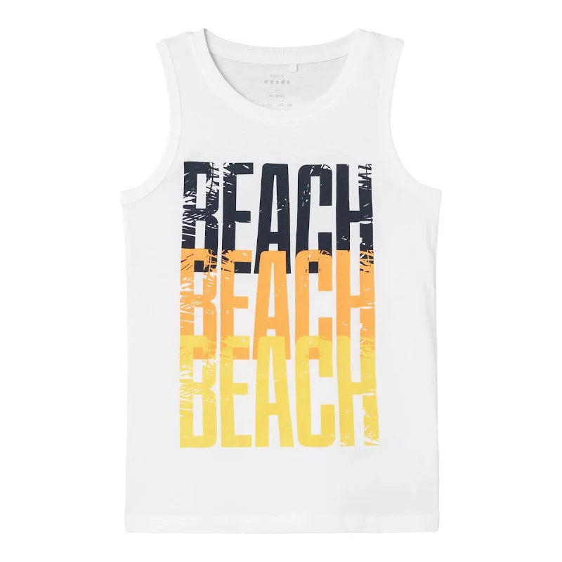 Φωτογραφία προϊόντος: Μπλούζα παιδική Name It Sleeveless Beach White