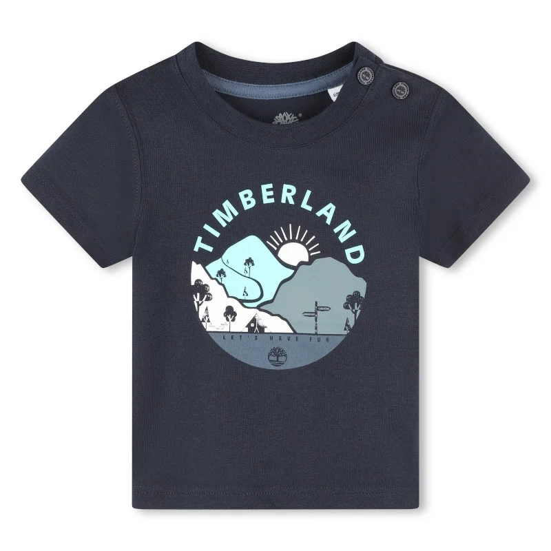 Φωτογραφία προϊόντος: T-SHIRT παιδικό TIMBERLAND Νavy Blue Let s have fun
