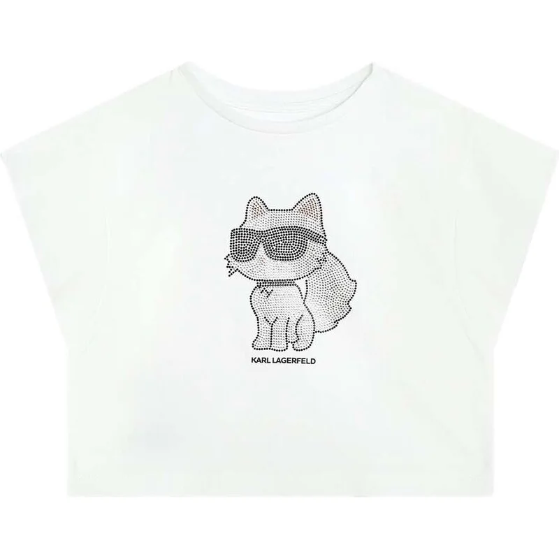 Φωτογραφία προϊόντος: Top παιδικό Karl Lagerfeld Strass White