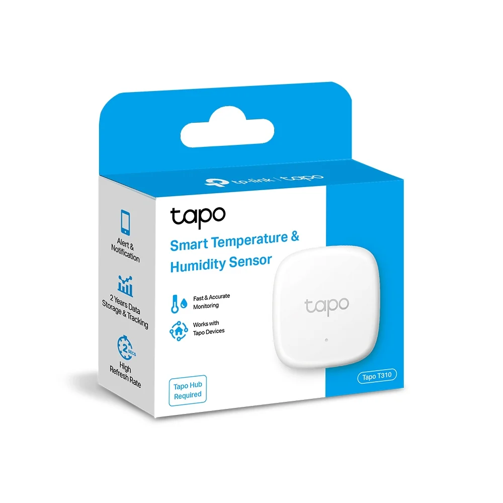 Φωτογραφία προϊόντος: ΤΡ-LΙΝΚ TP-Link Tapo T310 Έξυπνος Αισθητήρας Θερμοκρασίας & Υγρασίας με Smart Ειδοποιήσεις
