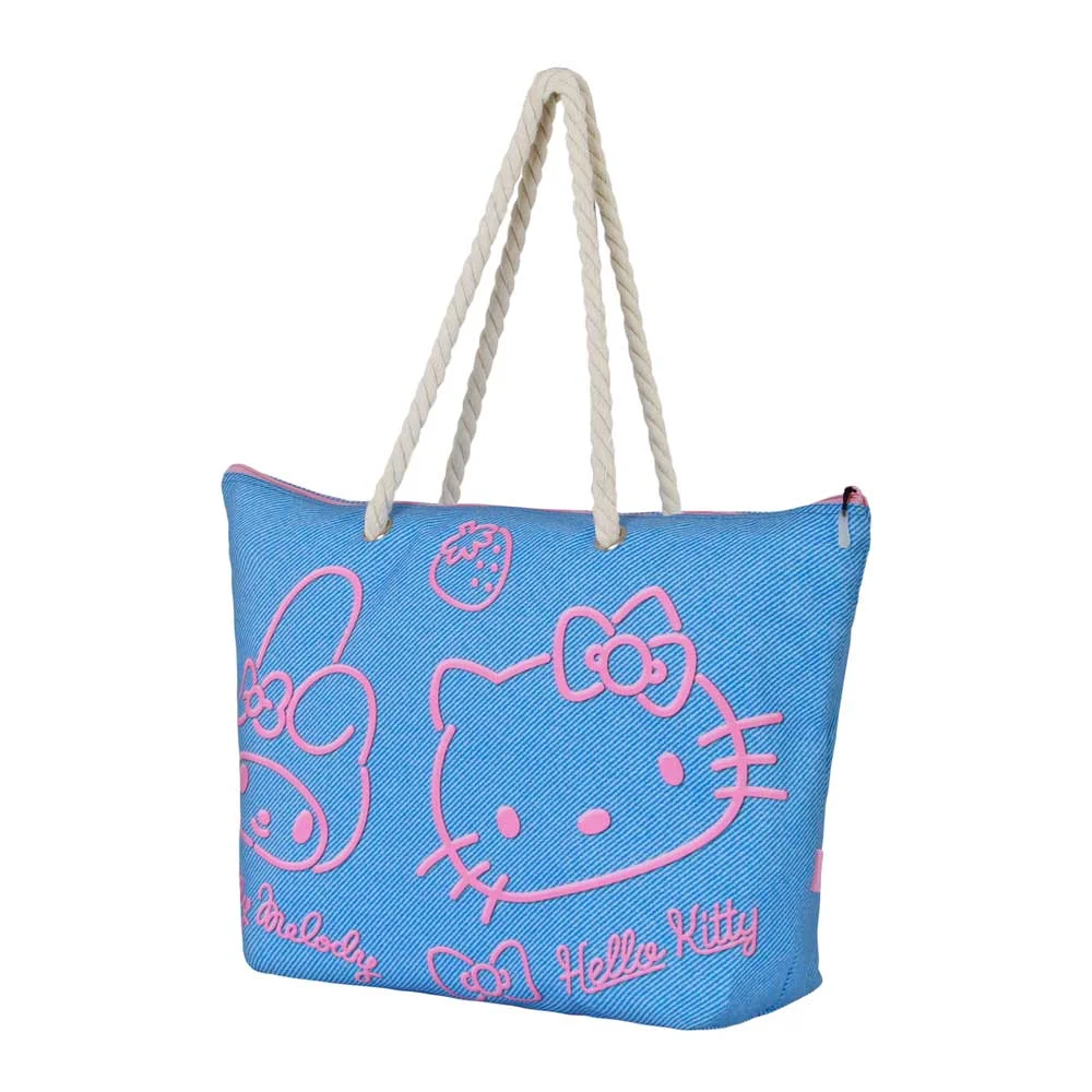 Φωτογραφία προϊόντος: Karactermania Τσάντα Θαλάσσης Hello Kitty Blue Soleil Beach Bag Hello Kitty Denim 08661