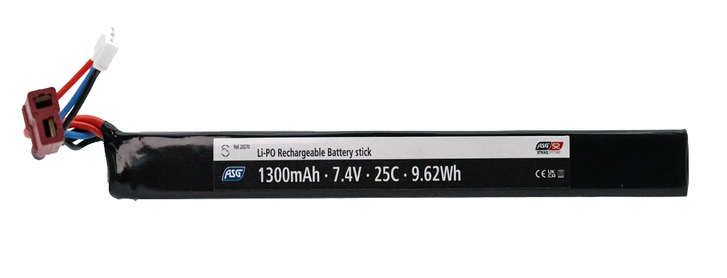 Φωτογραφία προϊόντος: ASG ΜΠΑΤΑΡΙΑ ΕΠΑΝΑΦ.SOFT 7,4V 1300 mAh, LI-PO, single stick, 25C, TP