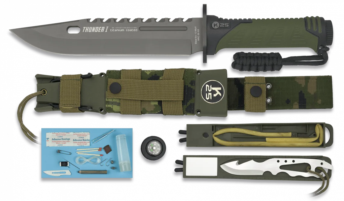 Φωτογραφία προϊόντος: ΜΑΧΑΙΡΙ K25, Tactical Knife, THUNDER I - SERIE ENERGY, Πράσινο