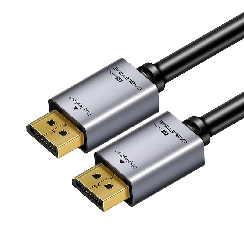 Φωτογραφία προϊόντος: CABLETIME καλώδιο Displayport 1.2v AV585, 4K/60Hz, 5m, μαύρο
