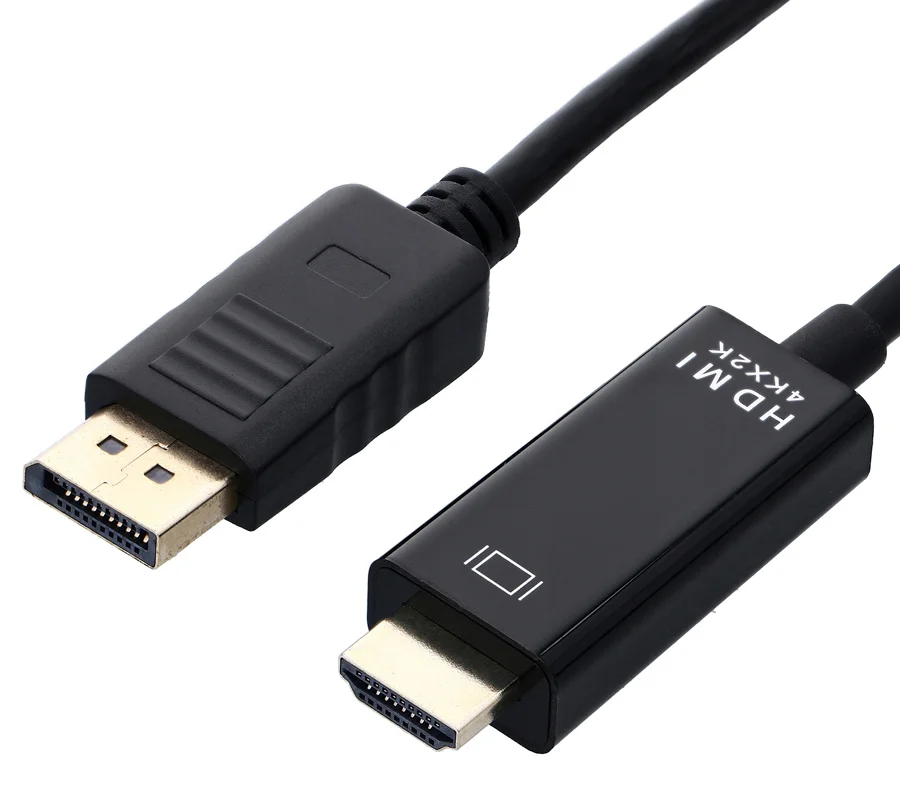 Φωτογραφία προϊόντος: POWERTECH καλώδιο DisplayPort σε HDMI PTH-076, 4K/30Hz, 2m, μαύρο