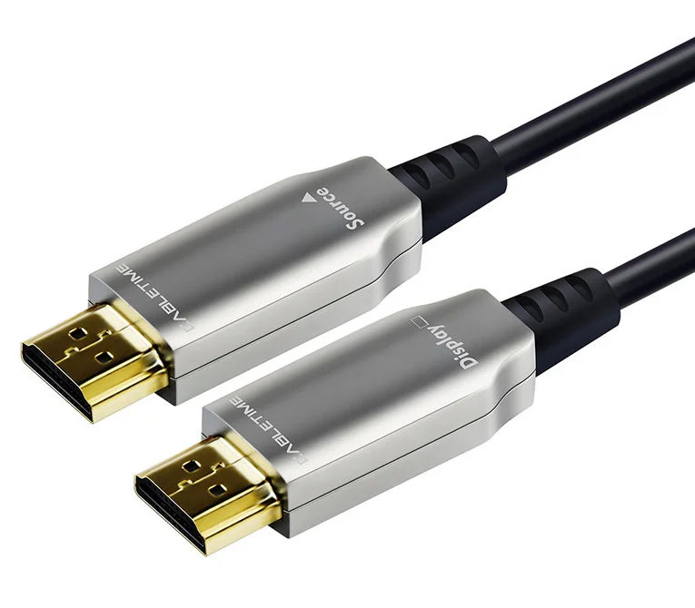 Φωτογραφία προϊόντος: CABLETIME καλώδιο AOC HDMI 2.0 AV540, HDR, HDCP, 3D, 18Gbps, 100m, γκρι