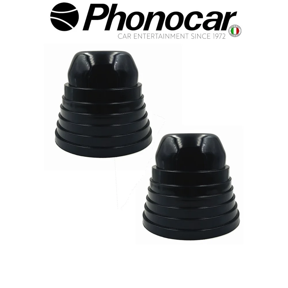 Φωτογραφία προϊόντος: Phonocar Ελαστικά καλύμματα (ζευγάρι) για εγκαταστάσεις LED σε αυτοκίνητα με αναγκη ειδικής προστασίας για την αποφυγή νερού και σκόνης. Προσαρμόζονται σε διάφορα αυτοκινητα καθώς κόβονται