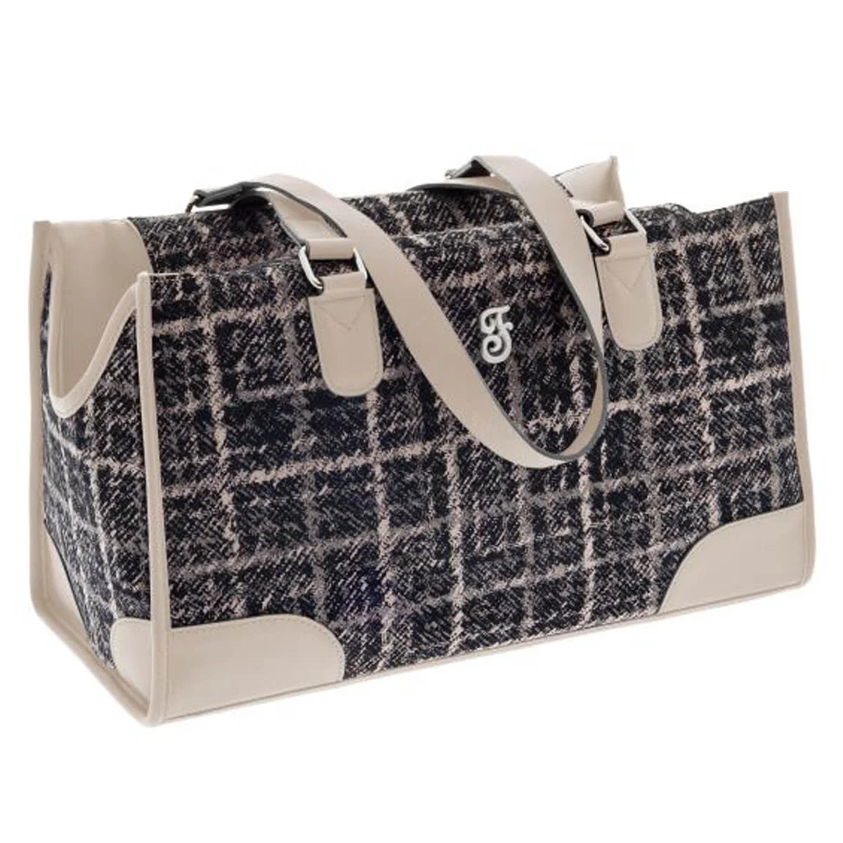 Φωτογραφία προϊόντος: Ferribiella Mokka Bag Pied-De-Poule 43X18X25Cm