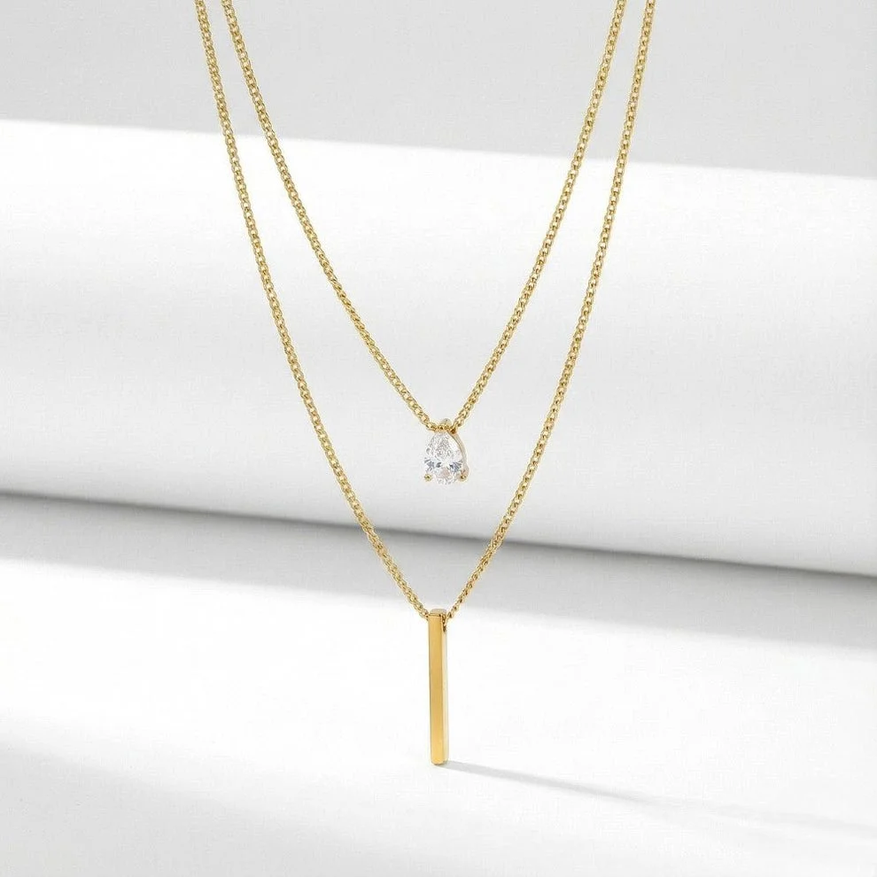 Φωτογραφία προϊόντος: LAVORE Golden Line Duo Necklace
