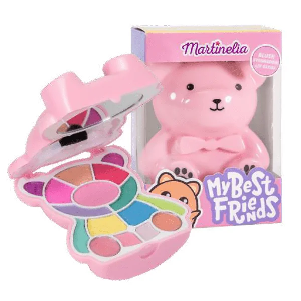 Φωτογραφία προϊόντος: Martinelia My Best Friends Bear Beauty Case Ρουζ 3gr Σκιές 8gr Lipgloss 5.44gr
