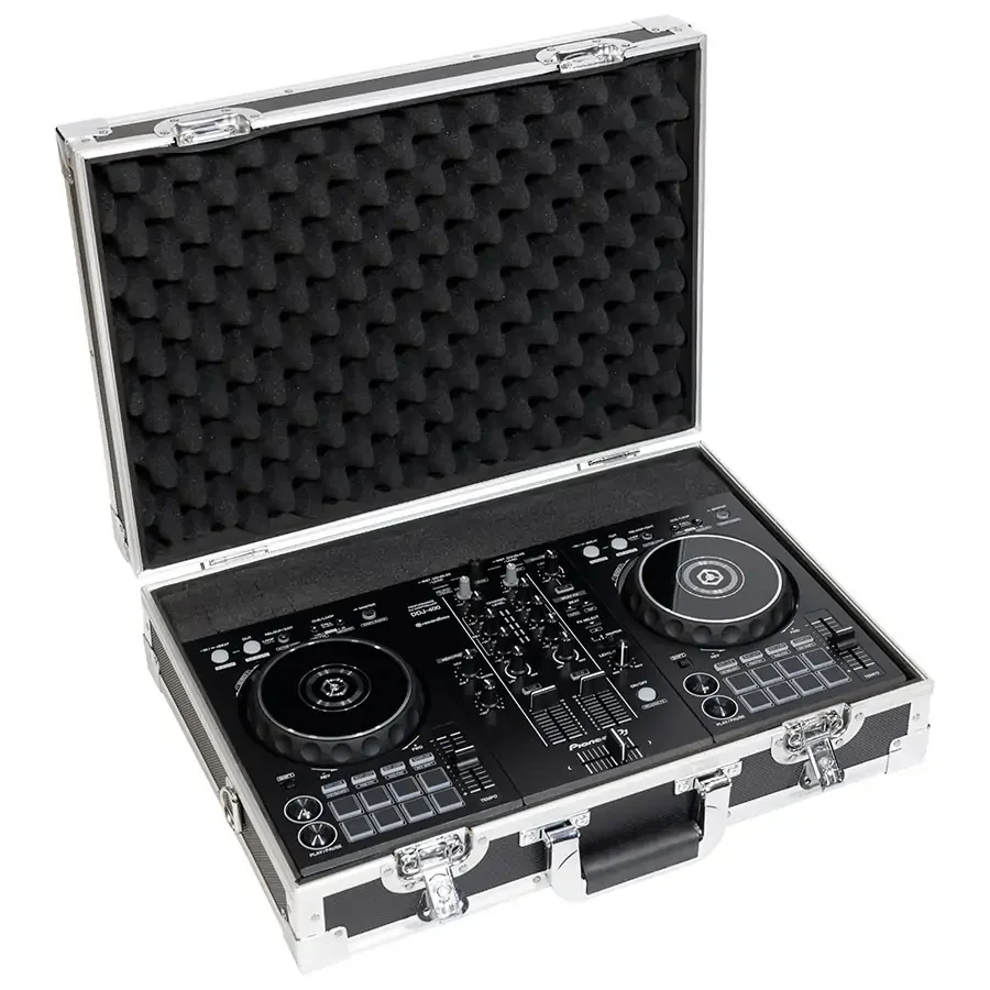 Φωτογραφία προϊόντος: WALKASSE W-CONTROL-S Flight case Pick n Pluck foam Pioneer® DDJ-FLX4/ DDJ-400, NI® S2MK3, Denondj® PRIME GO and similar size controllers, Silver.