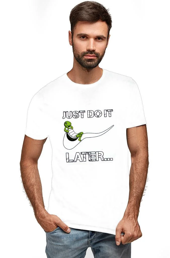 Φωτογραφία προϊόντος: Prime T-Shirt Λευκό με σχέδιο Just Do It 3768-1