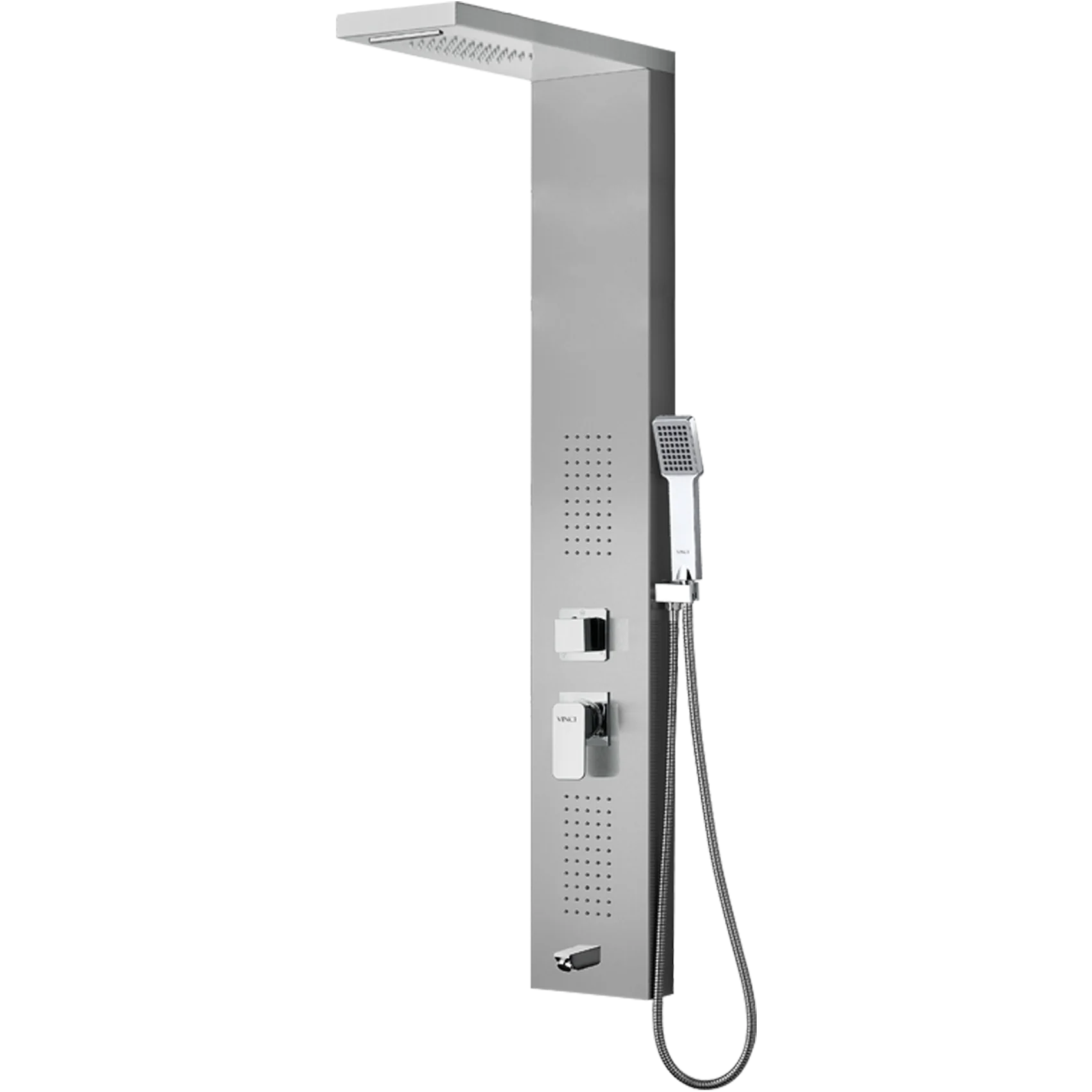 Φωτογραφία προϊόντος: Στήλη υδρομασάζ Vinci Prince Silver V794030 χρώμα ασημί inox ματ