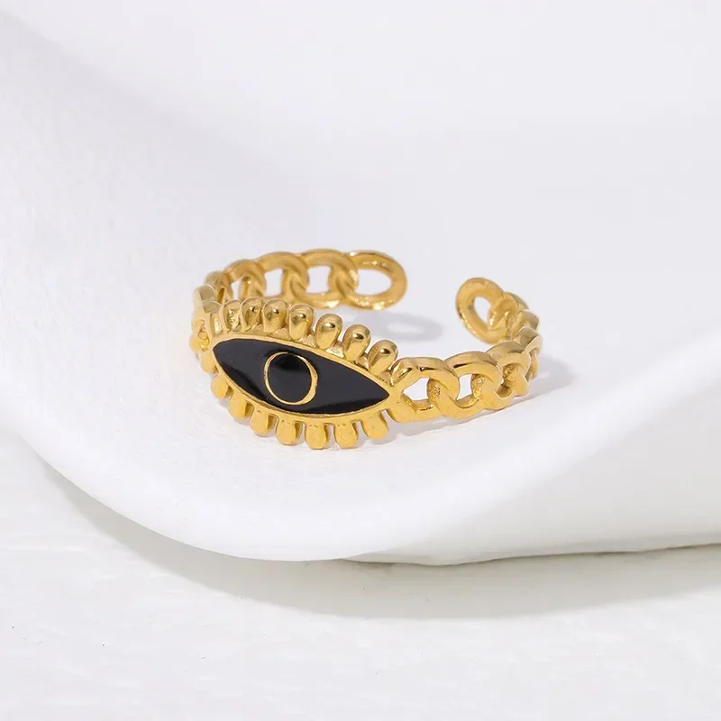 Φωτογραφία προϊόντος: Peach Jewelry Δαχτυλίδι Απλό Στυλ Γεωμετρικό Χρώμα Χρυσό Από Ανοξείδωτο Ατσάλι 304