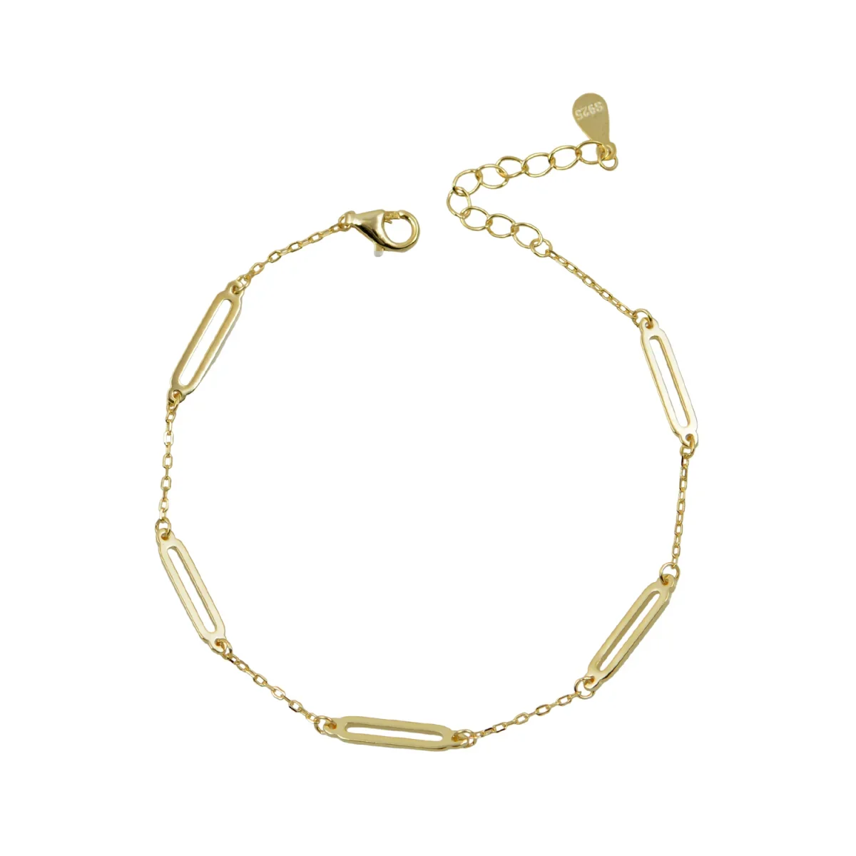 Φωτογραφία προϊόντος: Peach Jewelry Βραχιόλι από Επιχρυσωμένο Ασήμι 925