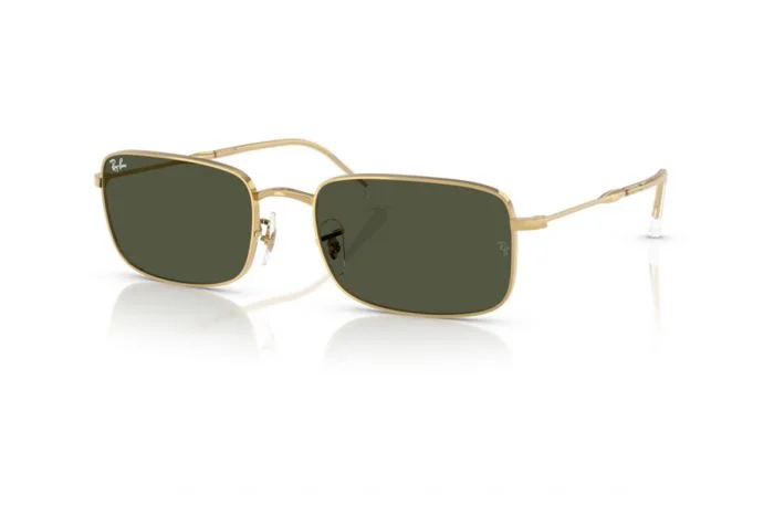 Φωτογραφία προϊόντος: Γυαλιά Ηλίου Ray-Ban Unisex μεταλλικά χρυσά με πράσινους φακούς 3746 00131 56mm