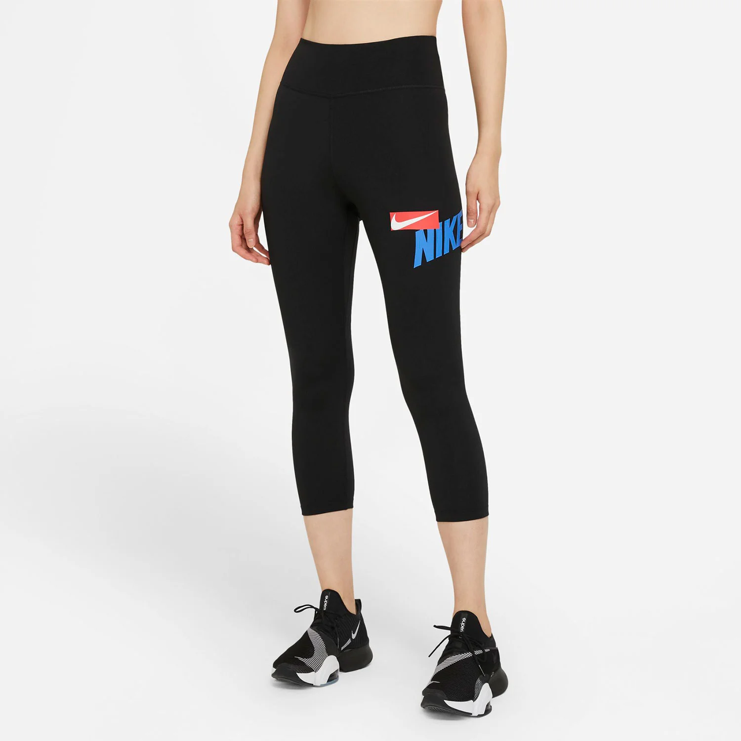 Φωτογραφία προϊόντος: NIKE ONE CROPPED GRAPHIC TIGHTS ΜΑΥΡΟ