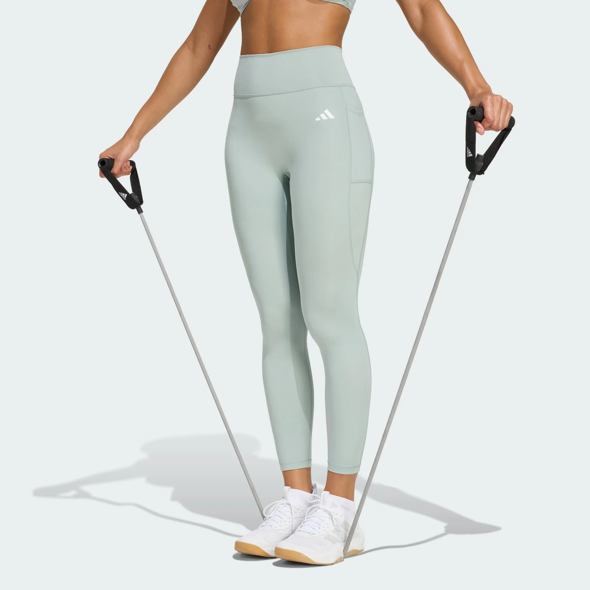 Φωτογραφία προϊόντος: adidas Κολάν Optimé Essentials χωρίς μπροστινή ραφή 7/8 KB7878 ΓΑΛΑΖΙΟ