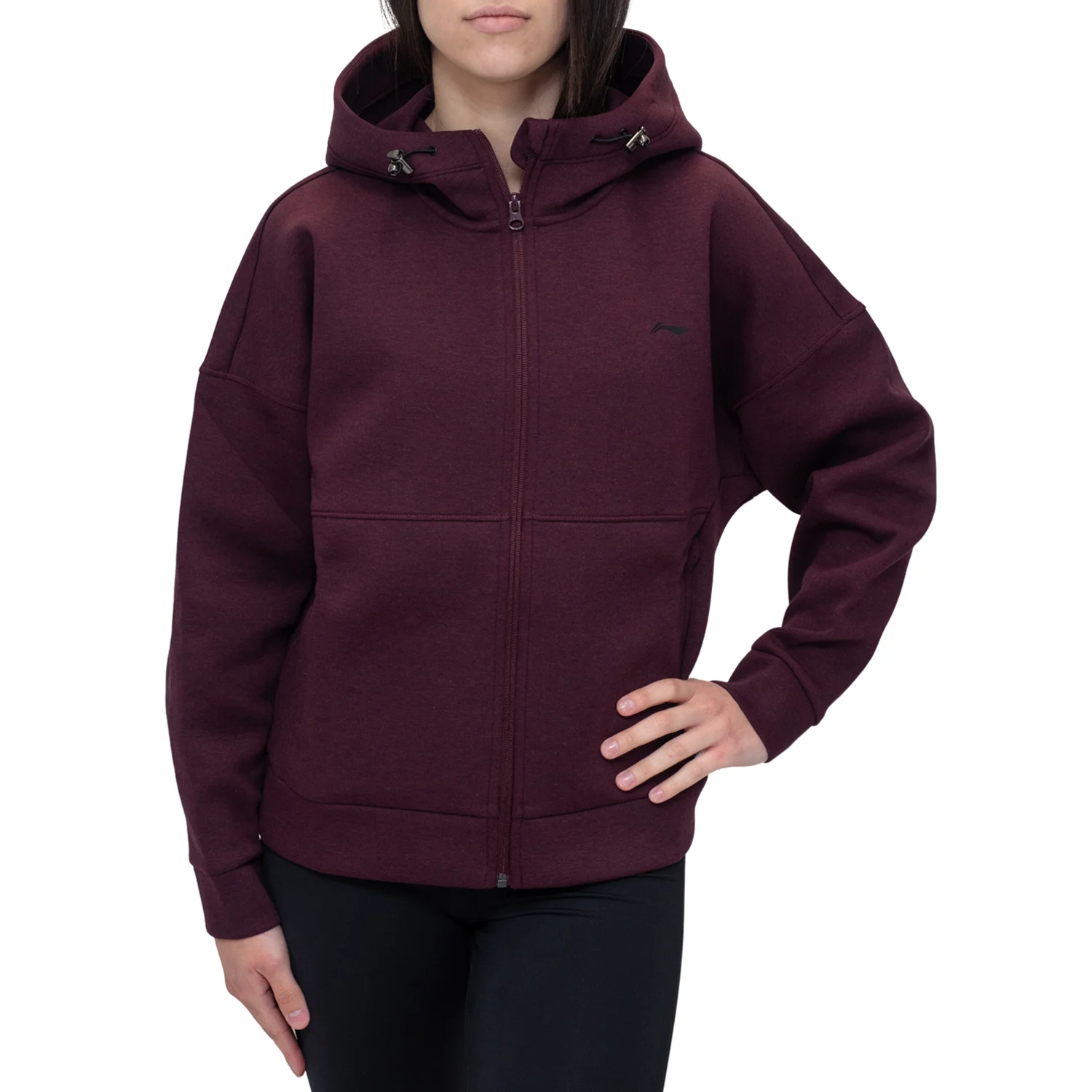 Φωτογραφία προϊόντος: Γυναικείο Φούτερ Li Ning Essentials FZ Knit Hoodie Zipper - ΜΩΒ