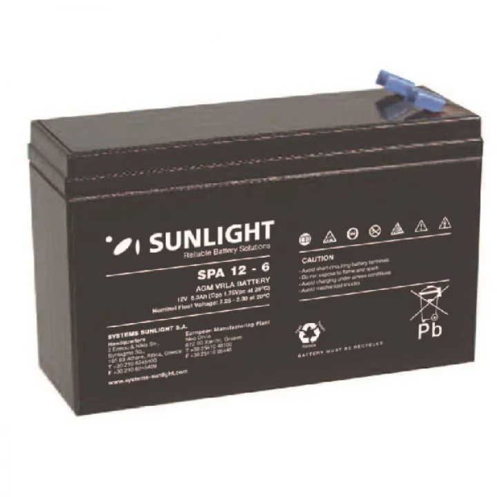 Φωτογραφία προϊόντος: Sunlight SPA 12-6 12V 6Ah