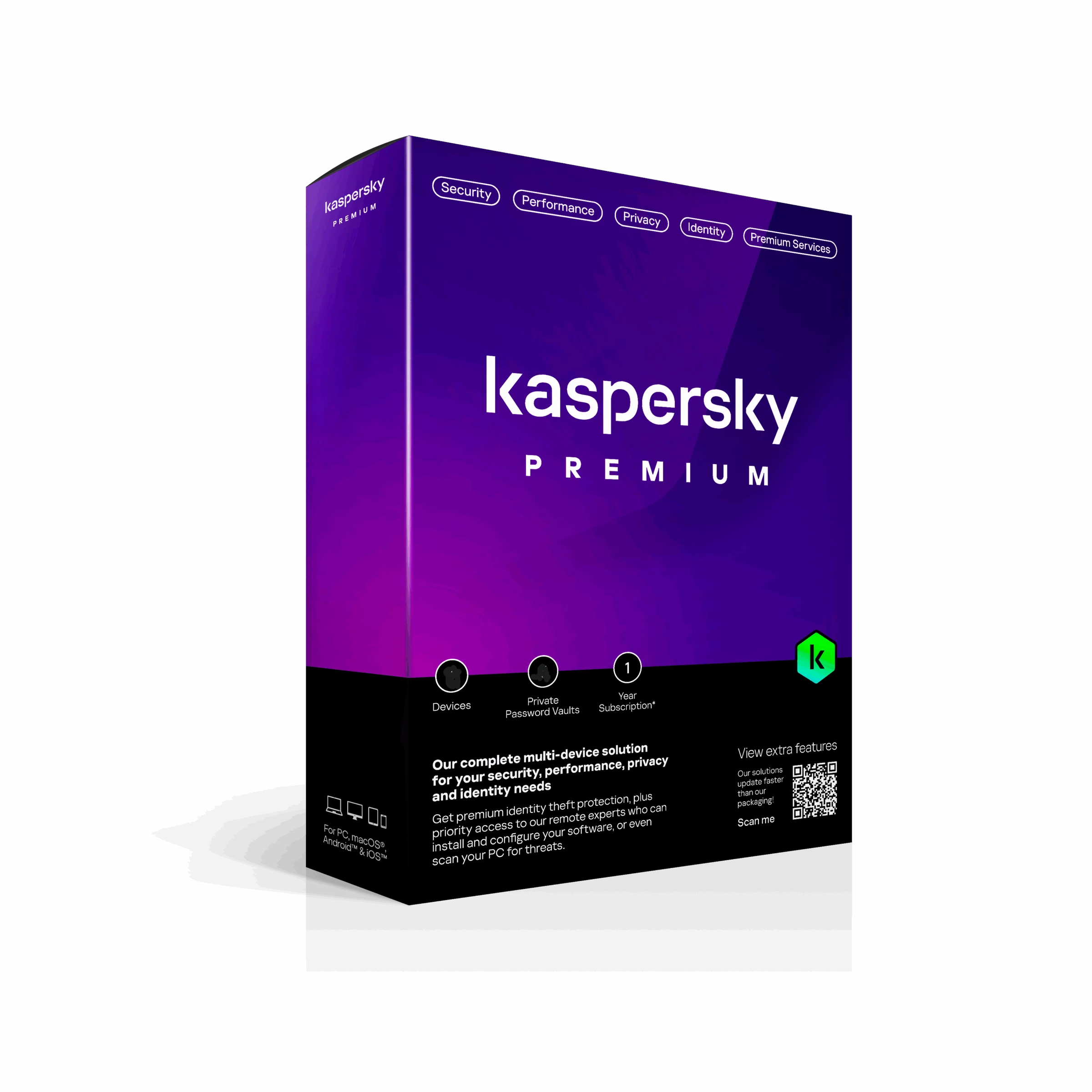 Φωτογραφία προϊόντος: Kaspersky Premium + Customer Support 1-Device 1 year