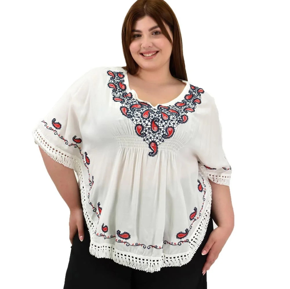 Φωτογραφία προϊόντος: Potre Γυναικεία boho μπλούζα / Εκρού