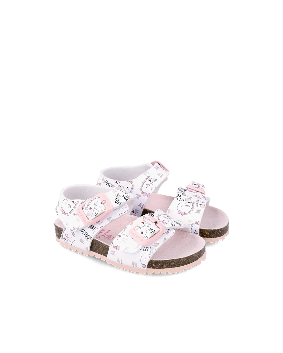 Φωτογραφία προϊόντος: Garvalin 242453-C BLANCO SANDALIA BIO ESTAMPADA