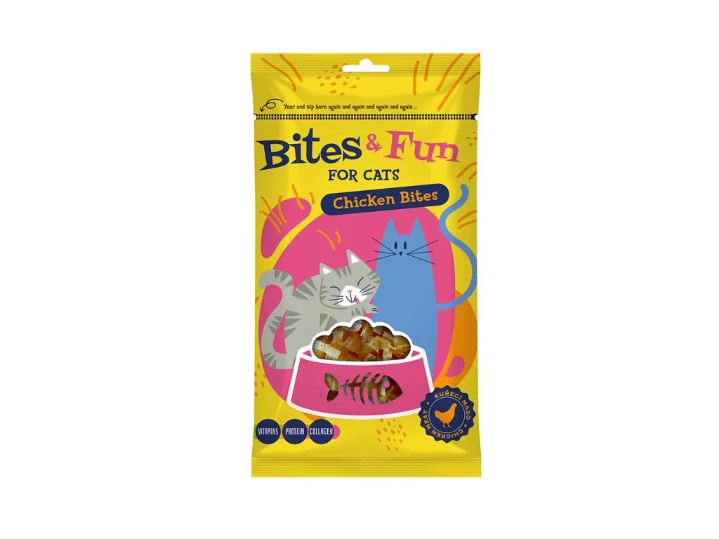 Φωτογραφία προϊόντος: Akinu BITES + FUN Chicken Bits 60gr Λιχουδιές με κοτόπουλο