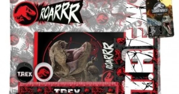 Φωτογραφία προϊόντος: ΔΙΑΚΑΚΗΣ ΣΧΟΛΙΚΟ ΣΕΤ ΣΕ PVC ΤΣΑΝΤΑΚΙ JURASSIC 570929