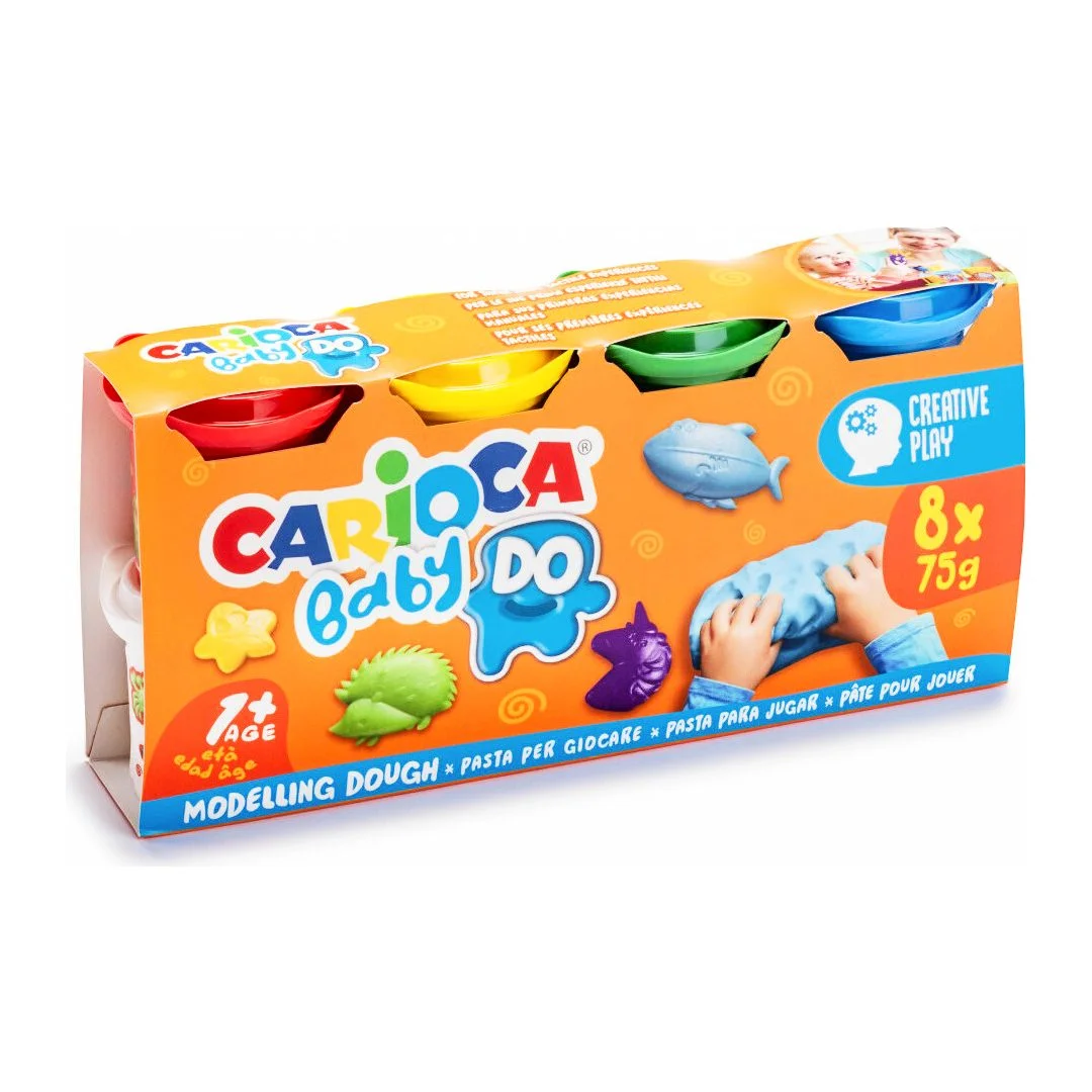Φωτογραφία προϊόντος: Πλαστοζυμαράκια Carioca Babby 1+ (Σέτ 8τεμ χ 75gr) 43180