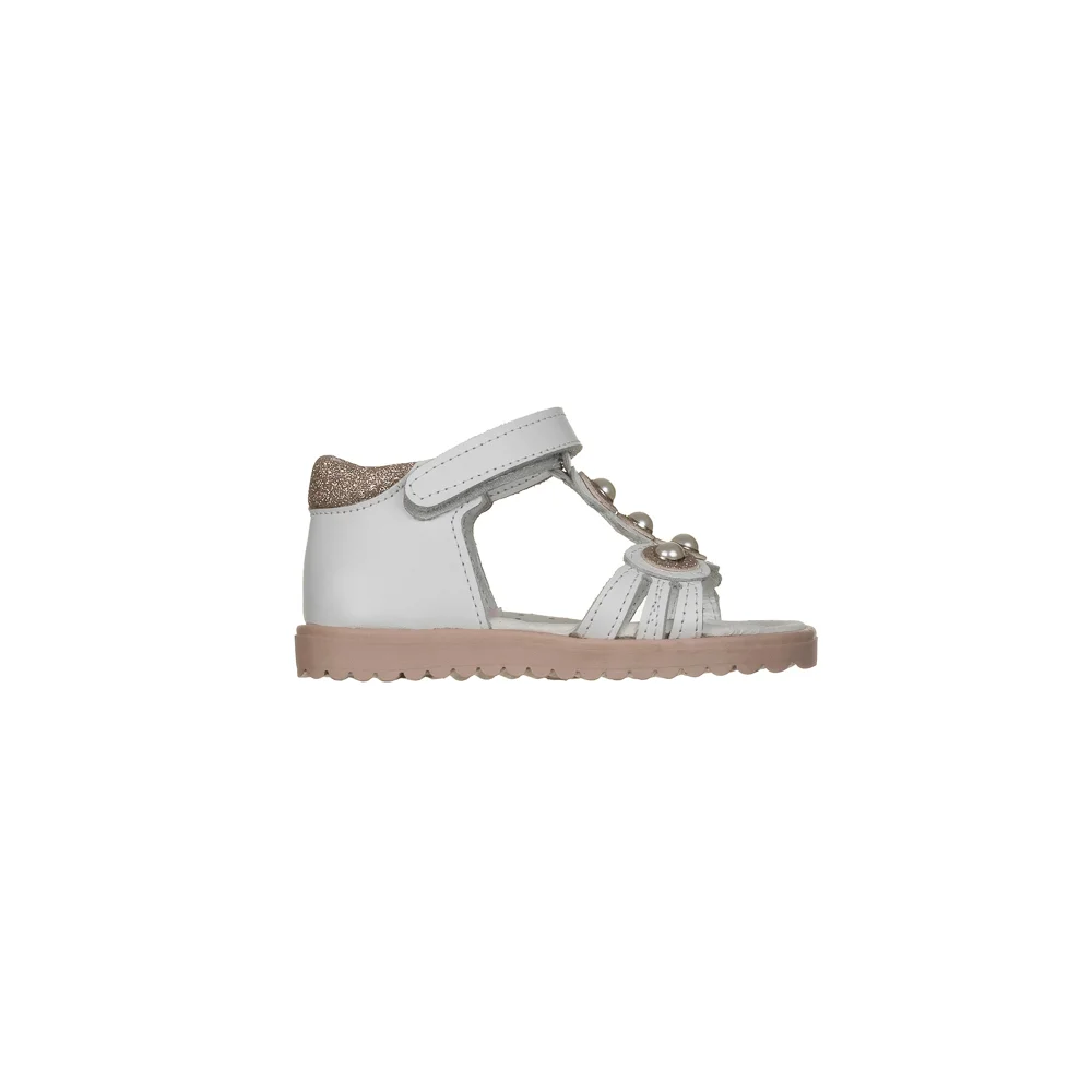 Φωτογραφία προϊόντος: Aby Shoes Παιδικό δερμάτινο πέδιλο ABY 917 λευκό