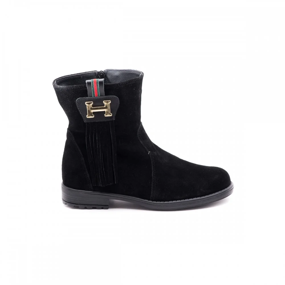 Φωτογραφία προϊόντος: Aby Shoes Καστόρινο μαύρο μποτάκι ABY670B