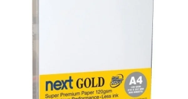 Φωτογραφία προϊόντος: ΧΑΡΤΙ Α4 NEXT GOLD 120GR/500Φ. premium copy